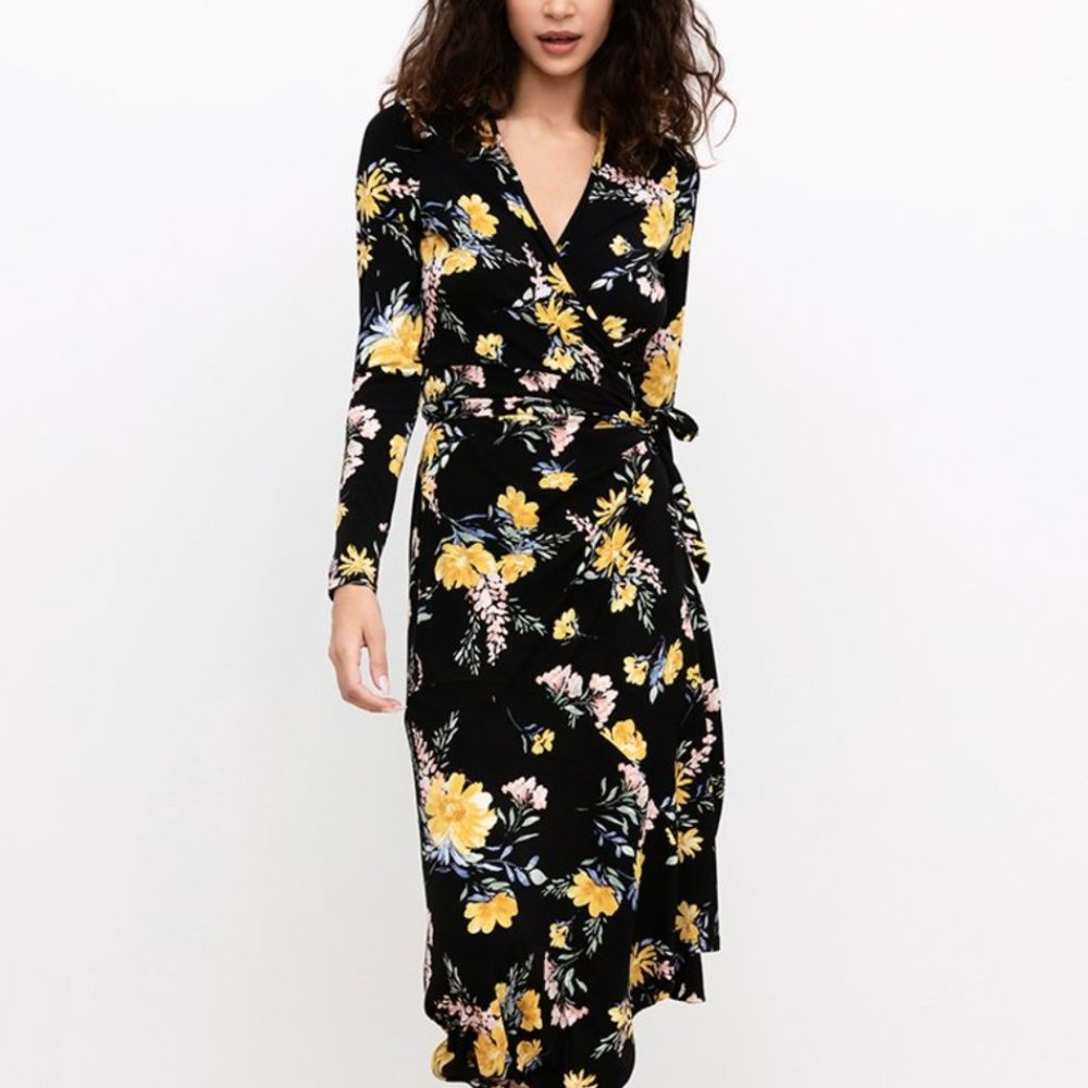 Yumi Kim Sabine Wrap Dress - Love Is King Black